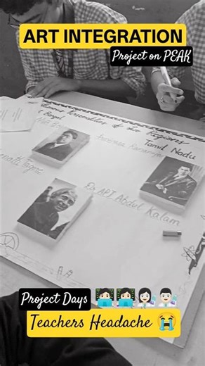 Art Integration Project work 🧑🏻‍💻👩🏻‍🔬 #shorts #art #artintegration #cbse #project