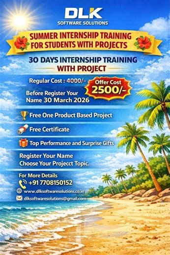 🎓 Students! Join DLK Software Solutions Internship & Start Your IT Career 💻
