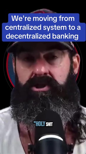 We're moving from centralized system to a decentralized banking guys,