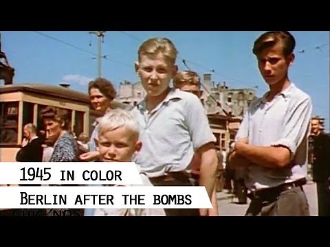 Berlin 1945, color film footage showing life in the destroyed city (SFP 186)
