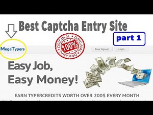 MEGATYPERS BEST CAPTCHA ENTRY SITE MAKE UPTO 250$ MONTHLY EASILY IN 2020
