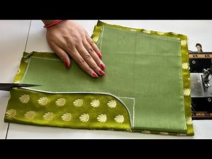 Latest Blouse Back Design | Back Neck Blouse Design | Cutting And Stitching Back Neck Blouse Design