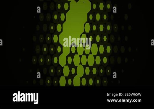 Abstract digital pattern with green and black hues Stock Video Footage - Alamy