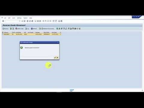 How to reverse the Goods Movement for a Delivery after PGI - SAP MM Videos