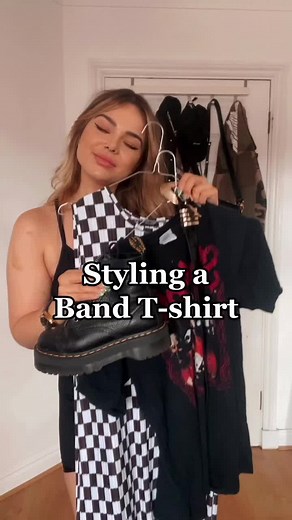 #slipknot #bandtee #stylingbandtees #stylingmerch #bandmerch #slipknotshirt #nastygal #checkerboard #drmartens #docs #stylingdocs #docsoutfit #grwm #ootd #outfitideas #outfitinspo #gigoutfits #gigs #music #alt #altgirl