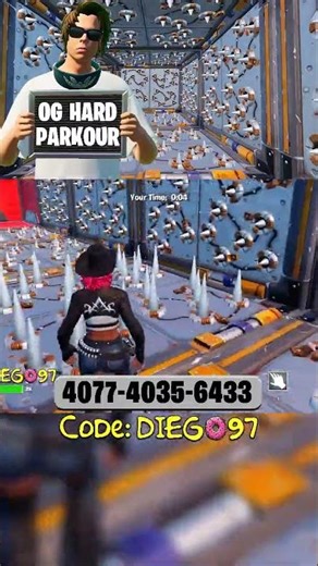 ⭐LVL 1 OG HARD PARKOUR⭐ 4077-4035-6433 ⭐ FORTNITE