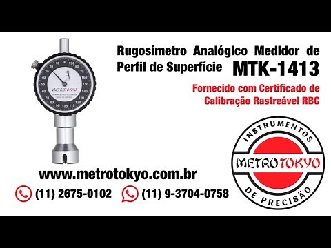 RUGOSÍMETRO ANALÓGICO MEDIDOR DE PERFIL DE SUPERFÍCIE - MTK-1413