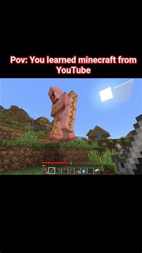 Learning Minecraft from YouTube is a Trap 💀 #gaming #minecraft #minecraftbuilds