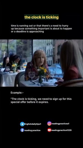 The clock is ticking | Reading Practice