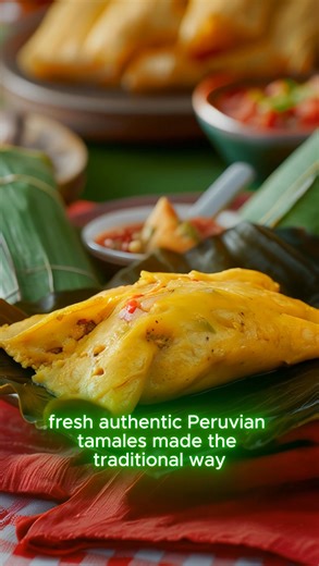 Traditional Peruvian-style chicken tamales, slow-cooked to perfection and wrapped in banana leaves for deep, authentic flavor. Soft, savory masa filled with seasoned chicken, just like back home—perfect for breakfast, lunch, or anytime comfort food. Available for delivery and catering, fresh and ready to enjoy at home. Order today from Gabby’s Peruvian Restaurant and taste a true classic of Peruvian cuisine. 📍 1002 S. Seneca St, Wichita, KS 67213 📞 316 613 8050 🛵 Chow Local: https://zurl.co/k