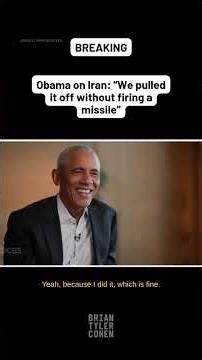 Obama on Iran: “We pulled it off without firing a missile”