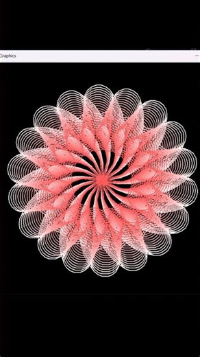 Beautiful design using python turtle graphics | #coding #python #turtle #code #viral #viralvideo