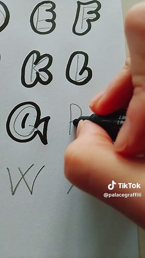 How to easy graffiti alphabet #graffiti #viral