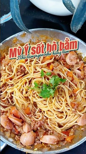 Cách làm Mì Ý sốt bò bằm(Spagetti)siêu nhanh, đơn giản tại nhà #food #nauan #spagetti #recipe