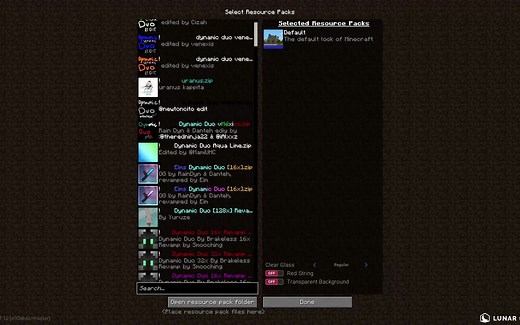 史上最全的Dynamic Duo经典材质包全家桶发布！(130  Packs)