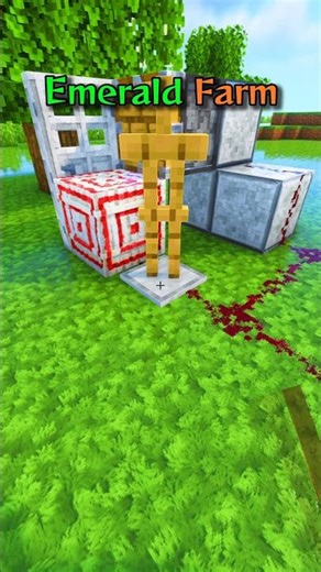 Minecraft Emerald Farm 🤩 Tutorial #minecraft #shorts