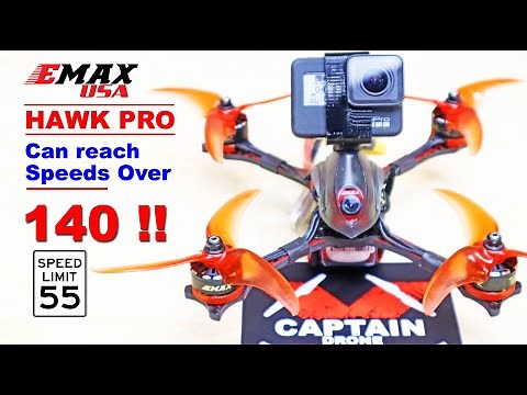 One of the FASTEST FPV Drones! Emax Hawk Pro - Top Speed Video - GoPro Mount