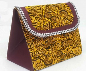 How to Make Paper Purse Using Waste Tea Box?