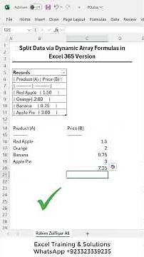 Complex Data Split and Formatting Issue in Excel 365 | Dynamic Array Formulas or Power Query