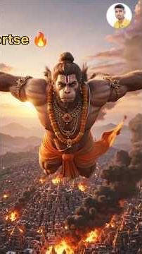 short video | Hanuman Ji ne Lanka jalayen Ravan ka Sone ka lanka Dahan | Neeraj shorts 🔥 #viral #yt