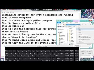 4. Configuring Notepad++ for Python debugging and running part 2