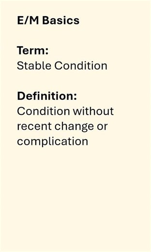 MedCode: E/M Basics — Chronic Condition
