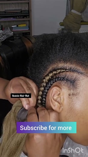 Ghana weaving #braids #diyhairstyle #braidmaids #hairstyles #shortvideo