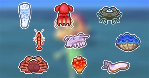 All February Sea Creatures in Animal Crossing New Horizons