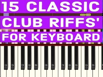 15 Classic Club Keyboard Riffs - Notated Worksheet and Video | Teaching Resources