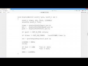 Embedded Programming: PORT Registers & digitalWrite()