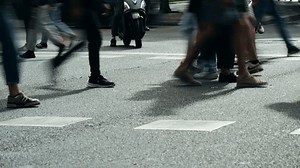 People Crowd City Side View Pedestrians Stock Footage Video (100% Royalty-free) 3623039603 | Shutterstock