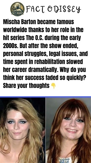 Mischa Barton became famous worldwide thanks to her role in the hit series The O.C