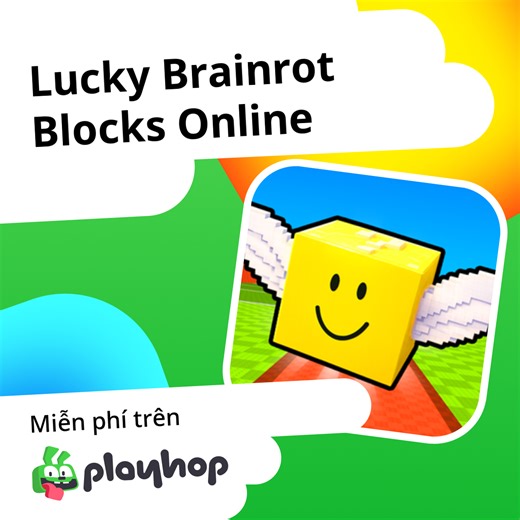 Lucky Brainrot Blocks Online: Chơi trực tuyến miễn phí trên Playhop