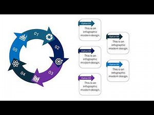 5 Step Workflow Infographic Presentation with Animation in PowerPoint