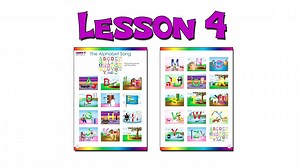 “The Alphabet Song” (Level 1 English Lesson 04) CLIP – Sing Busy Beavers ABC Song, B