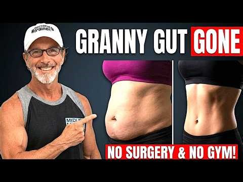 2 Easiest Moves to Reverse Flabby Grandma FUPA Belly-Fat with NO Surgery & NO Gym Workout Torture