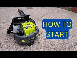 How to Start a Leaf Blower