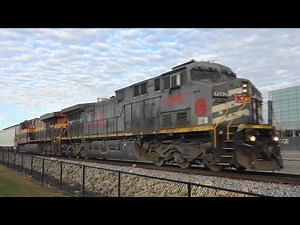 KCSM 4565 Leads a Freight, Davenport, IA 11/13/25