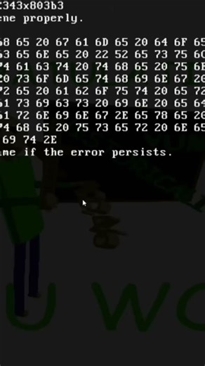 a Baldi's basics error