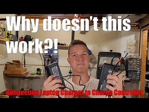 Connecting a Laptop Charger to a Solar Charge Controller.