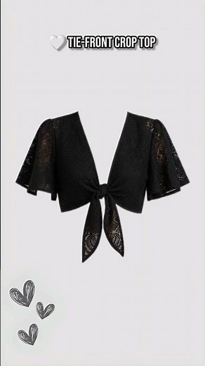 Elegant Black Crop Top with Cream Wide Leg Pants | Classy Women's Fashion Outfit Ideas 2026 #shorts