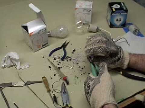 How to Hollow out a Lightbulb