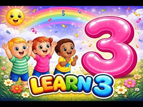 Learn Number 3 | Number 3 Song for Kids | Counting & Writing for Toddlers