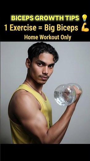 Exercise for Bigger Biceps at Home | Biceps Growth Tips | No Equipment Arm Workout | FitDhiraj25