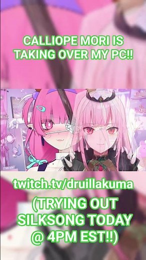 Calliope Mori is taking over my PC!! #moricalliope #hololive #druillakuma #vtuber #envtuber