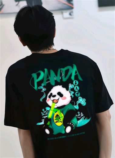 Kaos Oversize eating panda keren bro #kaoskeren #kaoskekinian #kaosviral #unisex #oversize