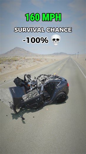 Realistic Tesla Simulation at different speeds - BeamNG.Drive