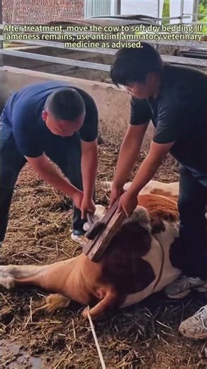 Treat Injured Cow Legs Physical Relief Therapy On