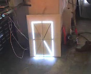 Giant scale LED 16 segment alphanumeric display
