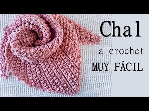 Chal a crochet SÚPER FÁCIL ¡Paso a paso!